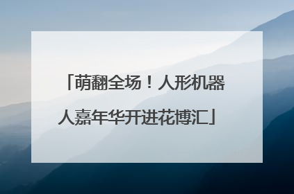 萌翻全场！人形机器人嘉年华开进花博汇