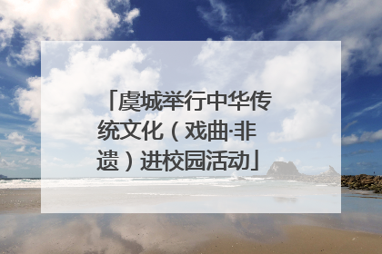 虞城举行中华传统文化（戏曲·非遗）进校园活动