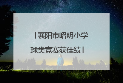 襄阳市昭明小学球类竞赛获佳绩