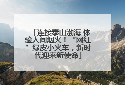 连接泰山渤海 体验人间烟火！“网红”绿皮小火车，新时代迎来新使命
