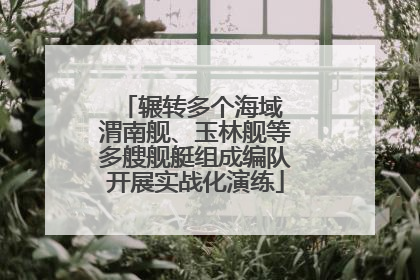 辗转多个海域 渭南舰、玉林舰等多艘舰艇组成编队开展实战化演练