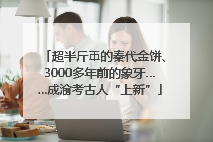 超半斤重的秦代金饼、3000多年前的象牙……成渝考古人“上新”