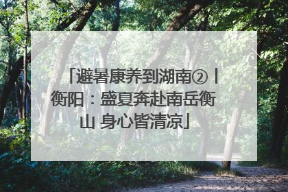 避暑康养到湖南②丨衡阳：盛夏奔赴南岳衡山 身心皆清凉