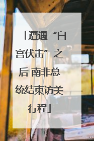 遭遇“白宫伏击”之后 南非总统结束访美行程
