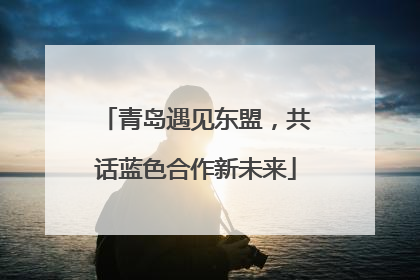 青岛遇见东盟，共话蓝色合作新未来