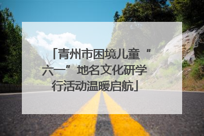 青州市困境儿童“六一”地名文化研学行活动温暖启航