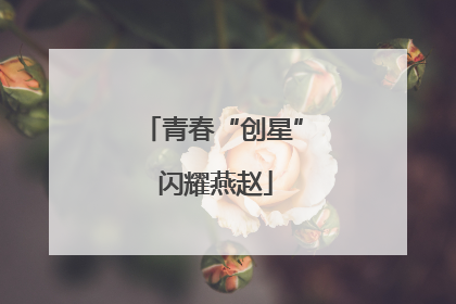 青春“创星” 闪耀燕赵
