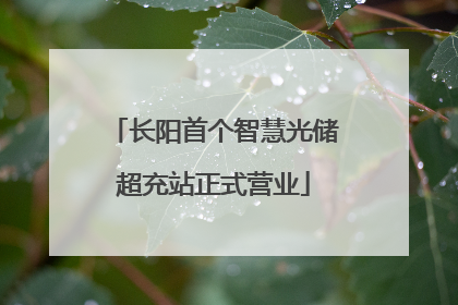 长阳首个智慧光储超充站正式营业