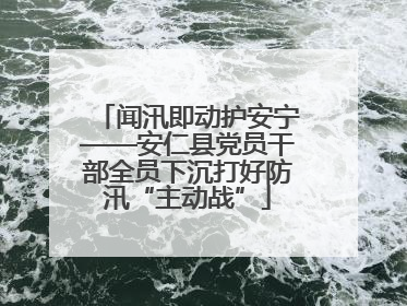 闻汛即动护安宁——安仁县党员干部全员下沉打好防汛“主动战”