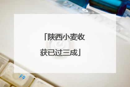 陕西小麦收获已过三成