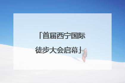首届西宁国际徒步大会启幕