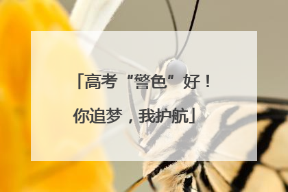 高考“警色”好！你追梦，我护航