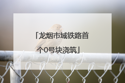 龙烟市域铁路首个0号块浇筑