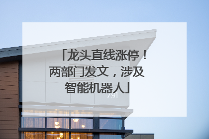 龙头直线涨停！两部门发文，涉及智能机器人