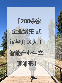 200余家企业聚集 武汉经开区人工智能产业生态现雏形