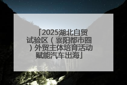 2025湖北自贸试验区（襄阳都市圈）外贸主体培育活动赋能汽车出海