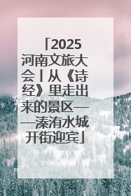 2025河南文旅大会丨从《诗经》里走出来的景区——溱洧水城开街迎宾