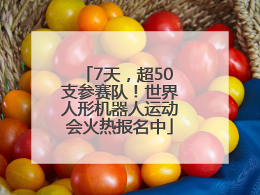 7天，超50支参赛队！世界人形机器人运动会火热报名中