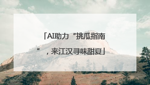 AI助力“挑瓜指南”，来江汉寻味甜夏